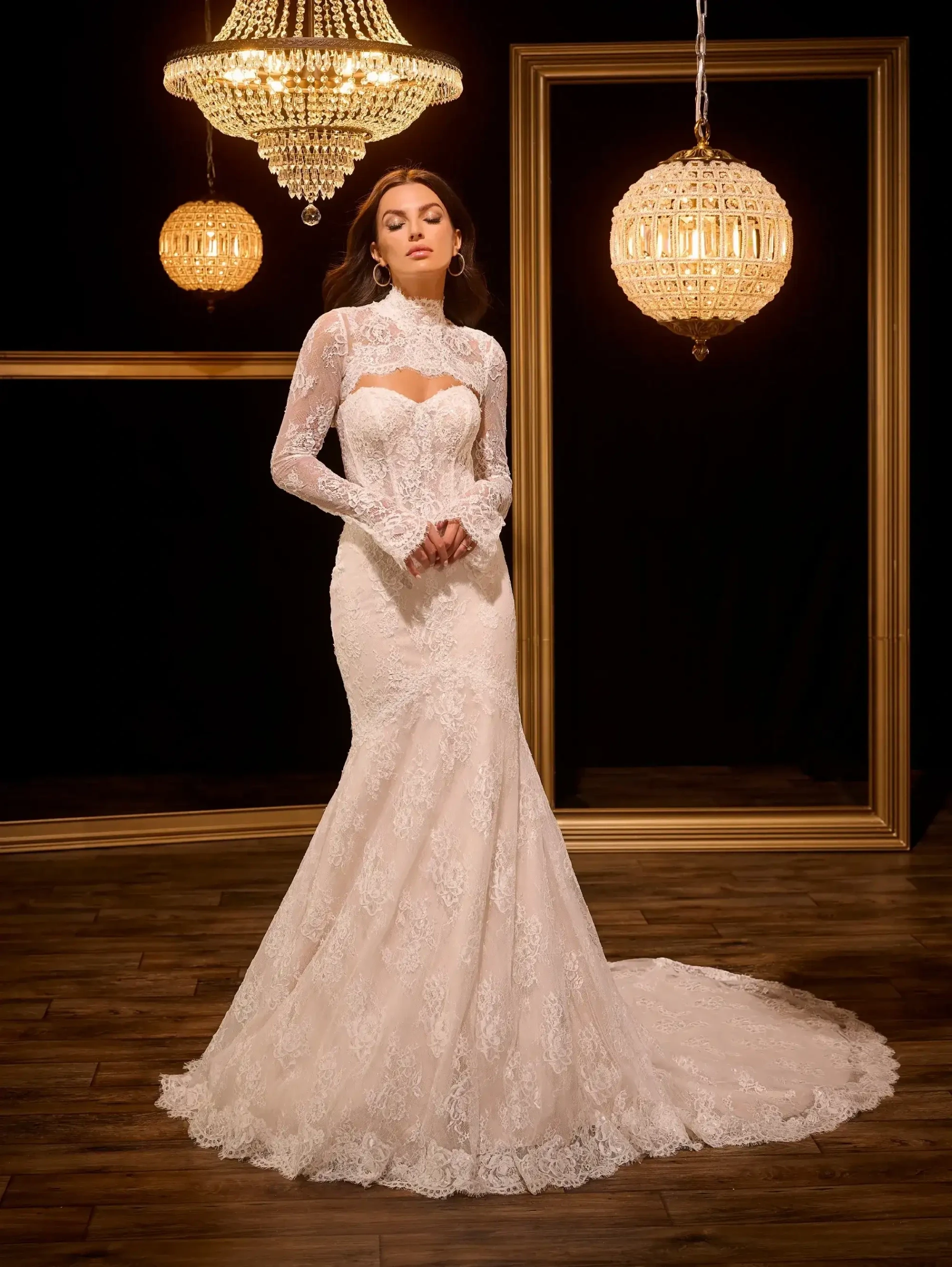 Model wearing a Boho Style gown. Desktop image